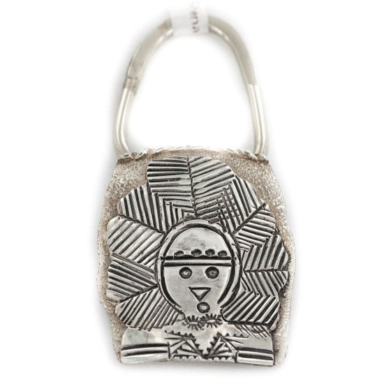Certified Authentic Navajo .925 Sterling Silver Native American Keychain 10335