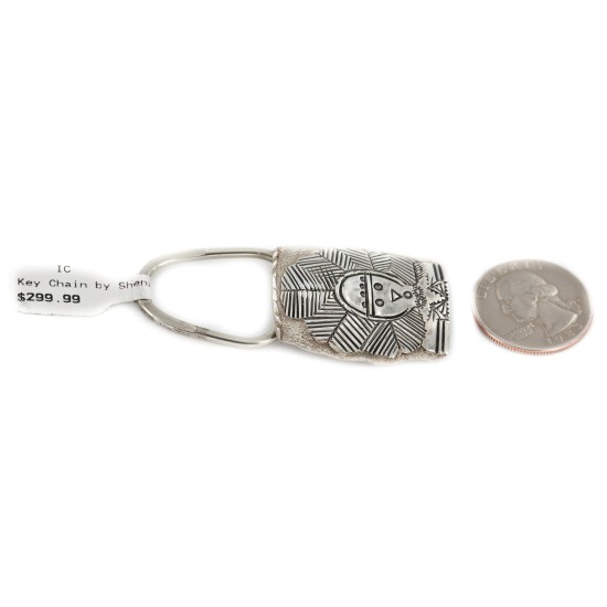 Certified Authentic Navajo .925 Sterling Silver Native American Keychain 10335