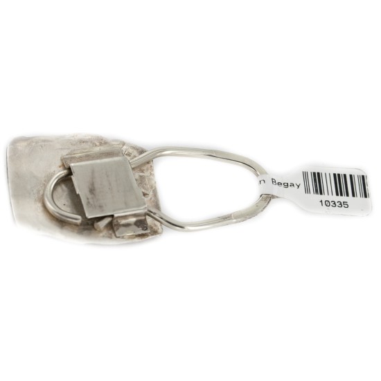 Certified Authentic Navajo .925 Sterling Silver Native American Keychain 10335