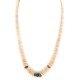 Certified Authentic Navajo .925 Sterling Silver Natural Graduated Melon Shell Turquoise Native American Necklace  17081-3