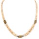 Certified Authentic Navajo .925 Sterling Silver Natural Turquoise Graduated Melon Shell Native American Necklace 15213-7