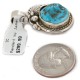 Certified Authentic .925 Sterling Silver Handmade Navajo Natural Turquoise Native American Pendant 25298-3 Certified Authentic .925 Sterling Silver Handmade Navajo Natural Turquoise Native American Pendant 25298-3
