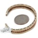 Kokopelli Navajo .925 Sterling Silver Handmade Certified Authentic Pure Copper Brass Native American Bracelet 13008-3