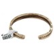 Navajo Feather Handmade Certified Authentic Pure Copper Brass Native American Bracelet 13008-4