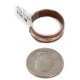 .925 Sterling Silver Pure Copper Handmade Certified Authentic Navajo Kokopelli Native American Ring 17068
