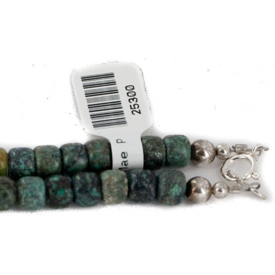 Certified Authentic Navajo .925 Sterling Silver Natural  and Turquoise Native American Necklace 25300