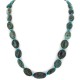 Certified Authentic Navajo .925 Sterling Silver Natural Spiderweb Turquoise Native American Necklace 15213-301