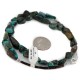 Certified Authentic Navajo .925 Sterling Silver Natural Turquoise Native American Necklace 15341-130