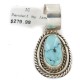 Handmade Certified Authentic .925 Sterling Silver Navajo Natural Turquoise Native American Pendant  25299-3