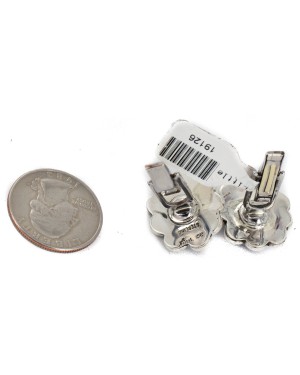 Handmade Certified Authentic Navajo .925 Sterling Silver Natural Lapis Native American Cuff Links 19126