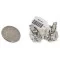 Handmade Navajo .925 Sterling Silver Natural Lapis Native American Cuff Links 19126