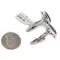 Handmade Navajo .925 Sterling Silver Natural Lapis Native American Cuff Links 19126