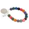 Navajo .925 Sterling Silver Natural Carnelian Tigers Eye Amethyst Jade Native American Bracelet 13038-21
