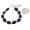 Nickel Navajo Natural Purple Goldstone Native American Bracelet 13039-8 Nickel Navajo Natural Purple Goldstone Native American Bracelet 13039-8