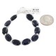 Certified Authentic Nickel Navajo Natural Purple Goldstone Native American Bracelet 13039-8