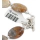 Nickel Certified Authentic Navajo Natural Jasper Native American Bracelet 13043-5