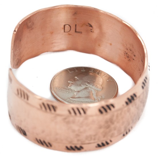Pure Copper Hammered Navajo Handmade Certified Authentic Native American Bracelet 13042-1 Pure Copper Hammered Navajo Handmade Certified Authentic Native American Bracelet 13042-1