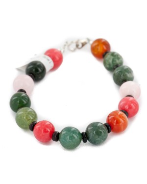 Certified Authentic Navajo .925 Sterling Silver Natural Multicolor Stones Jade Pink Quartz Carnelian Native American Bracelet 13038-10 Certified Authentic Navajo .925 Sterling Silver Natural Multicolor Stones Jade Pink Quartz Carnelian Native American Bracelet 13038-10