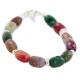 Certified Authentic Navajo .925 Sterling Silver Natural Multicolor Stones Native American Bracelet 13038-20