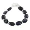 Nickel Navajo Natural Purple Goldstone Native American Bracelet 13039-8 Nickel Navajo Natural Purple Goldstone Native American Bracelet 13039-8