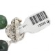Certified Authentic Nickel Navajo Natural Green Jasper Native American Bracelet 13035-4