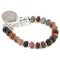 Navajo Nickel Quartz Multicolor Stones Bracelet 13035-1 Navajo Nickel Quartz Multicolor Stones Bracelet 13035-1