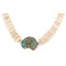 Certified Authentic Navajo .925 Sterling Silver Natural Graduated Melon Shell Turquoise Native American Necklace  7501013-2