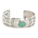 Bear Paw Navajo Handmade Nickel Certified Authentic Natural Turquoise Native American Bracelet 13034-5