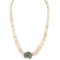 Certified Authentic Navajo .925 Sterling Silver Natural Graduated Melon Shell Turquoise Native American Necklace  7501013-2