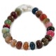 Certified Authentic Navajo Nickel Quartz Multicolor Stones Native American Bracelet 13035-1