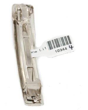 Handmade Bear Paw Certified Authentic Navajo Nickel Native American Hair Barrette 10344-4