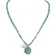 .925 Sterling Silver Certified Authentic Navajo Natural Turquoise Coral Native American Necklace  12554-2-15771