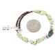 Certified Authentic Navajo Natural Turquoise Gaspeite Heishi Adjustable Wrap Native American Bracelet 13049-7