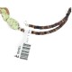 Certified Authentic Navajo Natural Turquoise Gaspeite Heishi Adjustable Wrap Native American Bracelet 13049-7