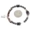 Navajo Natural Hematite Heishi Adjustable Wrap Bracelet NB160131221959