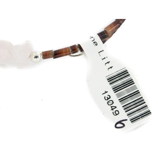 Heart Navajo Natural Pink Quartz Heishi Adjustable Wrap Native American Bracelet 13049-6 Heart Navajo Natural Pink Quartz Heishi Adjustable Wrap Native American Bracelet 13049-6
