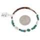 Certified Authentic Navajo Natural Turquoise Heishi Adjustable Wrap Native American Bracelet 13049-16 Certified Authentic Navajo Natural Turquoise Heishi Adjustable Wrap Native American Bracelet 13049-16