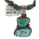 .925 Sterling Silver Certified Authentic Navajo Turquoise Coral Native American Necklace 15056-23-15771