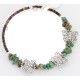 Certified Authentic Butterfly Navajo Natural Turquoise Heishi Adjustable Wrap Native American Bracelet 13049-13