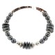 Certified Authentic Navajo Natural Hematite Heishi Adjustable Wrap Native American Bracelet 13049-8