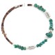 Certified Authentic Navajo Natural Turquoise Heishi Adjustable Wrap Native American Bracelet 13049-16 Certified Authentic Navajo Natural Turquoise Heishi Adjustable Wrap Native American Bracelet 13049-16
