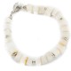 Certified Authentic Navajo Nickel Natural Mother of Pearl Native American Bracelet 13048-7 Certified Authentic Navajo Nickel Natural Mother of Pearl Native American Bracelet 13048-7