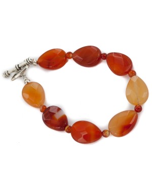 Certified Authentic Nickel Navajo Natural Carnelian Native American Bracelet 13047-5 Certified Authentic Nickel Navajo Natural Carnelian Native American Bracelet 13047-5