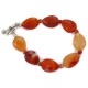 Certified Authentic Nickel Navajo Natural Carnelian Native American Bracelet 13047-5 Certified Authentic Nickel Navajo Natural Carnelian Native American Bracelet 13047-5
