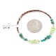 Certified Authentic Navajo Natural Turquoise Gaspeite Heishi Adjustable Wrap Native American Bracelet 13037-4 Certified Authentic Navajo Natural Turquoise Gaspeite Heishi Adjustable Wrap Native American Bracelet 13037-4