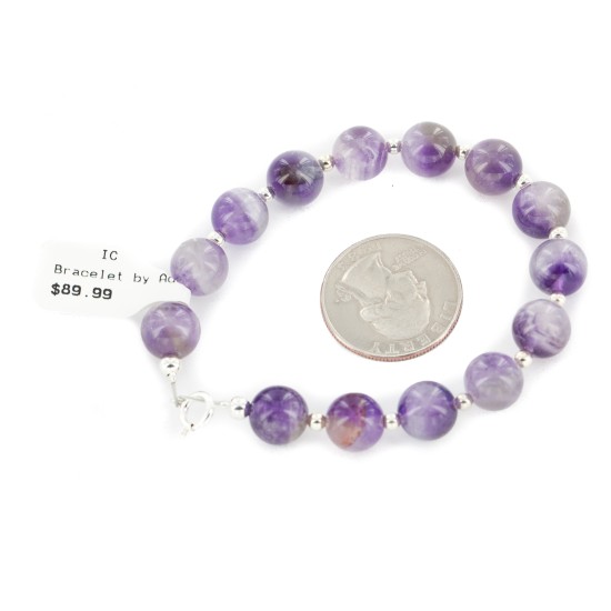 Certified Authentic .925 Sterling Silver Navajo Natural Quartz Native American Bracelet 13038-9 Certified Authentic .925 Sterling Silver Navajo Natural Quartz Native American Bracelet 13038-9