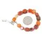 Navajo Natural Carnelian Nickel Bracelet 13038-5 Navajo Natural Carnelian Nickel Bracelet 13038-5