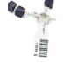 Certified Authentic Nickel Navajo Natural Purple Goldstone Native American Bracelet 13038-1