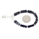 Certified Authentic Navajo Nickel Natural Purple Goldstone Native American Bracelet 13038-2
