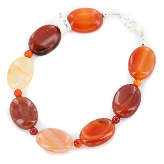 Certified Authentic .925 Sterling Silver Navajo Natural Carnelian Native American Bracelet 13040-9 Certified Authentic .925 Sterling Silver Navajo Natural Carnelian Native American Bracelet 13040-9